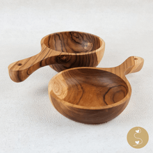 Load image into Gallery viewer, Joyhouseofseratku_Affable Teak Wood small bowl, classic bowl, wood carved bowls, light wood bowls
