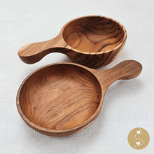 Load image into Gallery viewer, Joyhouseofseratku_Affable Teak Wood salad serving bowls, handmade wood bowls, teak salad bowl set, teak salad bowls
