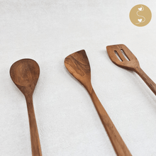 Load image into Gallery viewer, Joyhouseofseratku_Teak Multiuse Spatulas for kitchen scraper or the wooden spoon
