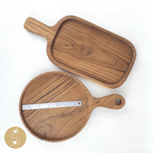 Load image into Gallery viewer, Joyhouseofseratku_Felicity Teak Wood steak plates, charcuterie cheese
