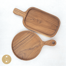 Load image into Gallery viewer, Joyhouseofseratku_Felicity Teak wooden dish set, steak on a plate
