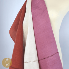 Load image into Gallery viewer, Joyhouseofseratku_Magnolia lavender scarf or beige shawl that is loomed scarves for summer shawl
