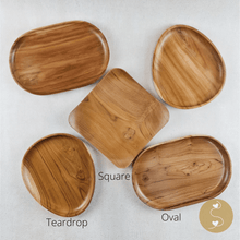 Load image into Gallery viewer, Joyhouseofseratku_Merri Teak wood charcuterie board, wood centerpiece
