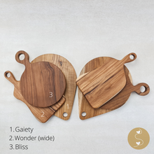 Load image into Gallery viewer, Joyhouseofseratku_Wonder Teak Wood best wood for a cutting board, bread boards wooden, wood anniversary gifts for him
