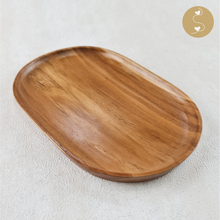 Load image into Gallery viewer, Joyhouseofseratku_Merri Teak Wood Tray Set wooden centerpieces or wood centerpiece
