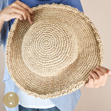 Load image into Gallery viewer, Joyhouseofseratku_Top off your nautical look with our stylish selection of Daisy straw boater hats. These women&#39;s boat hats are an ideal accessory for kayaking &amp; more. Enjoy stylish protection when you wear these fashionable boating straw top hat.
