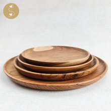 Load image into Gallery viewer, Joyhouseofseratku_Cheer Rustic Teak wooden centerpiece, carved wooden platter
