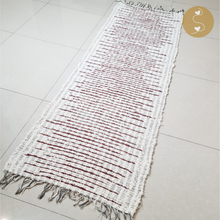 Load image into Gallery viewer, Joyhouseofseratku_Sapota boho rug  which creates unique runner rugs, with special technique of hand loomed rug
