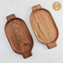 Load image into Gallery viewer, Joyhouseofseratku_Prize Teak Wood Tray or custom charcuterie boards, square wooden tray, long wooden tray, small wooden tray
