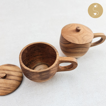 Load image into Gallery viewer, Joyhouseofseratku_Jolly Teak wooden tea cup or wooden cup, the unbreakable dish set
