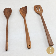 Load image into Gallery viewer, Joyhouseofseratku_Teak Multiuse Spatulas or wood kitchen utensils or wooden kitchen utensils set
