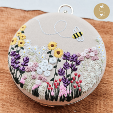 Load image into Gallery viewer, Joyhouseofseratku_This Marigold round-shaped cross-body bag is a fashionable and practical everyday accessory. The hand-embroidered bracelet strap and circle bag design make it the perfect crossbody clutch bag for beige and white evening events.
