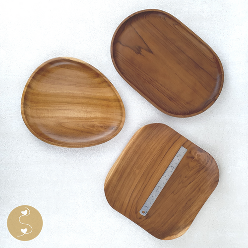 Joyhouseofseratku_Merri Teak Wood Tray Set serving trays wooden, square wooden tray